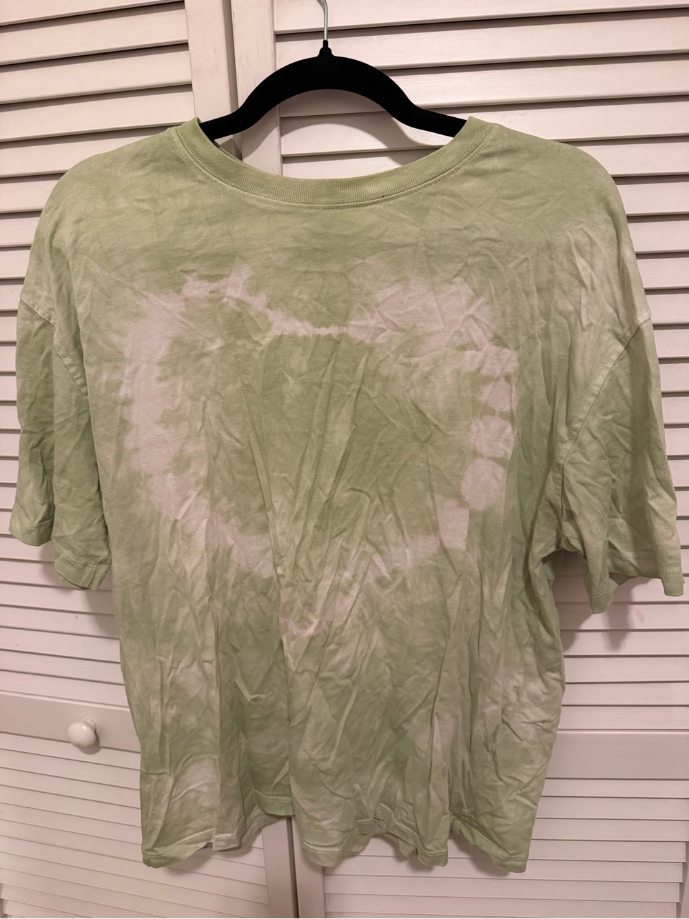 Light Green Tie-Dye Short Sleeve Men’s Shirt